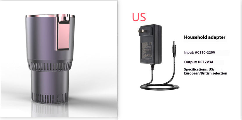 2-in-1 Car Cup Warmer & Cooler – 12V Smart Mug Holder with Digital Temperature Display