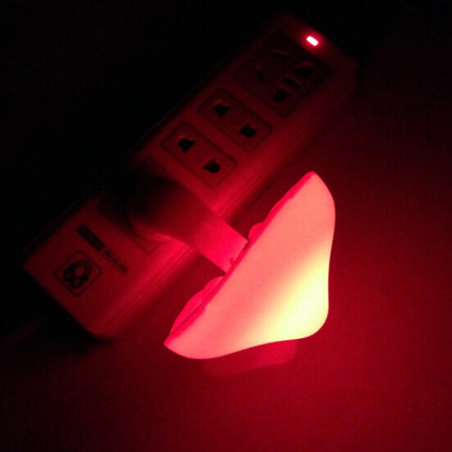 LED Mushroom Night Light – Plug-in Wall Lamp with Light Sensor for Bedroom Decor