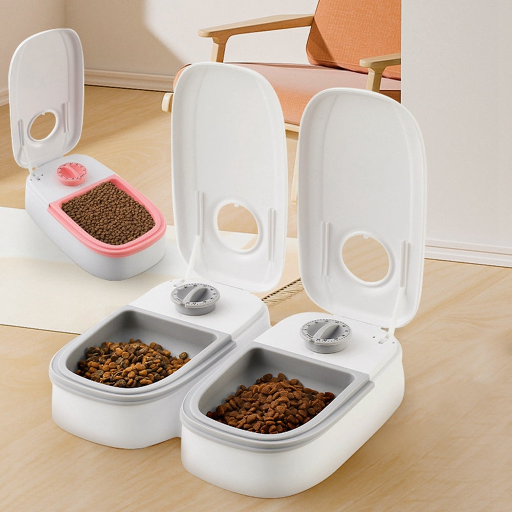 Smart Automatic Pet Feeder – Timed Food Dispenser with Stainless Steel Bowl for Cats & Dogs