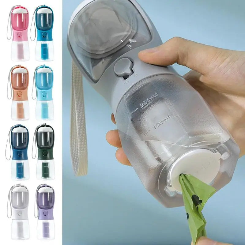 3-in-1 Portable Dog Water Cup – Drinking Bowl & Garbage Bag for Pets on the Go