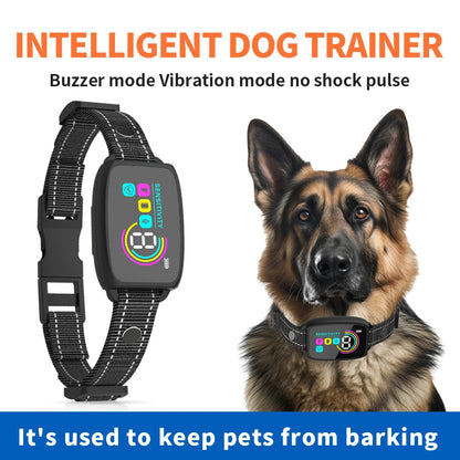 Smart Anti Barking Dog Collar – Rechargeable, Waterproof & HD Display