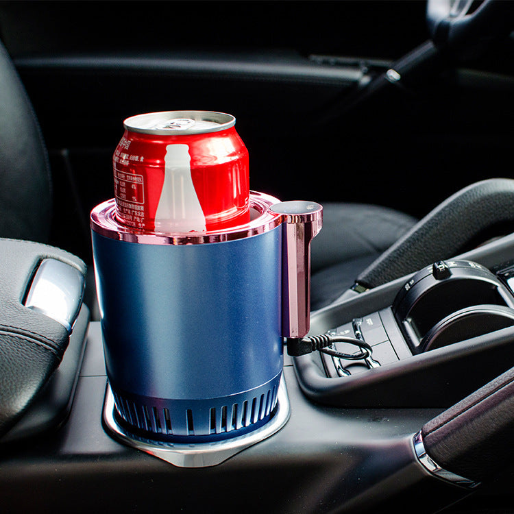 2-in-1 Car Cup Warmer & Cooler – 12V Smart Mug Holder with Digital Temperature Display