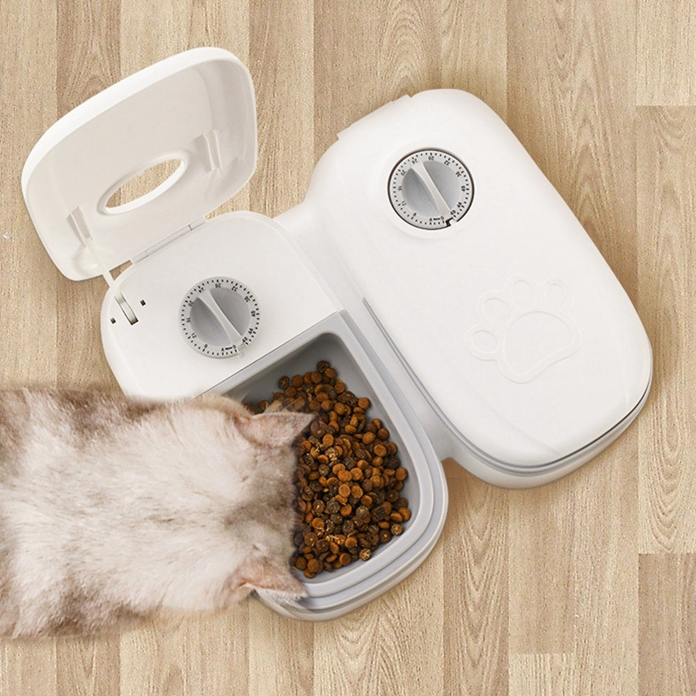 Smart Automatic Pet Feeder – Timed Food Dispenser with Stainless Steel Bowl for Cats & Dogs