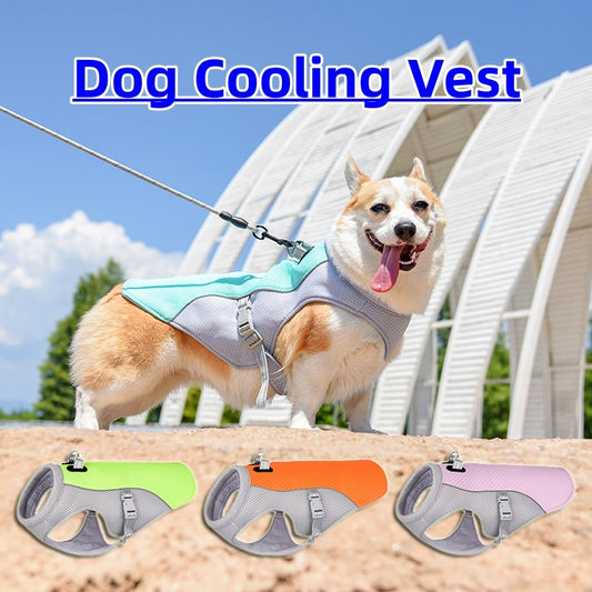 Summer Dog Cooling Vest – Breathable, Heat-Resistant Clothes for Small & Large Dogs