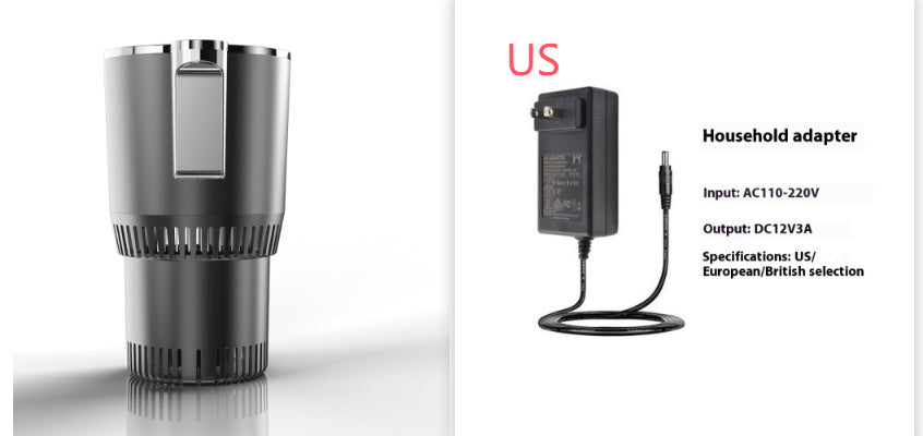2-in-1 Car Cup Warmer & Cooler – 12V Smart Mug Holder with Digital Temperature Display