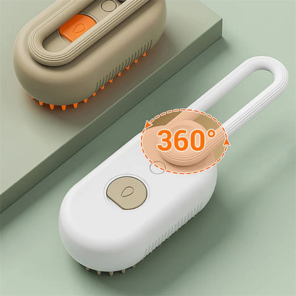 3-in-1 Cat Steam Brush – Grooming & Hair Remover