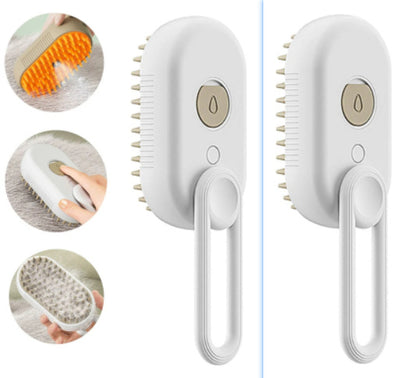 3-in-1 Cat Steam Brush – Grooming & Hair Remover