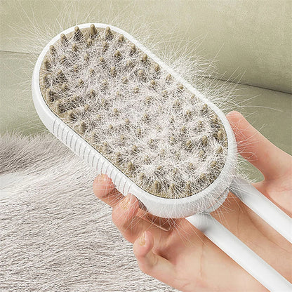 3-in-1 Cat Steam Brush – Grooming & Hair Remover