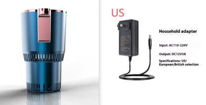 2-in-1 Car Cup Warmer & Cooler – 12V Smart Mug Holder with Digital Temperature Display