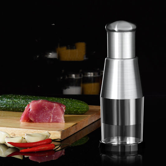 Manual Garlic Crusher & Onion Chopper – Multipurpose Vegetable Slicer Kitchen Gadget